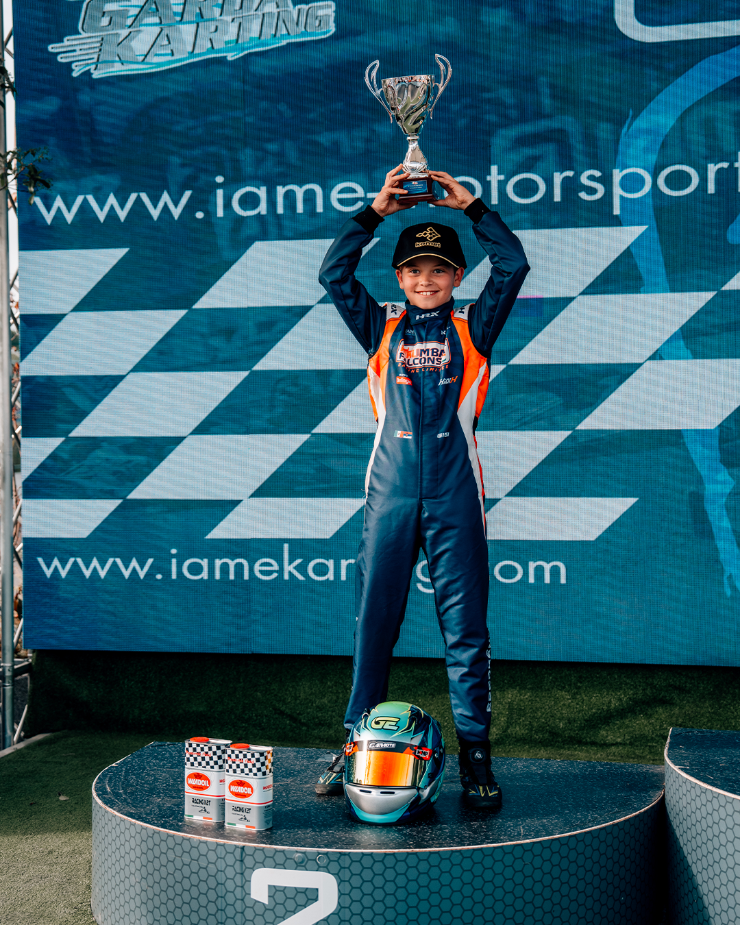 Gigi Ebergenyi on the podium